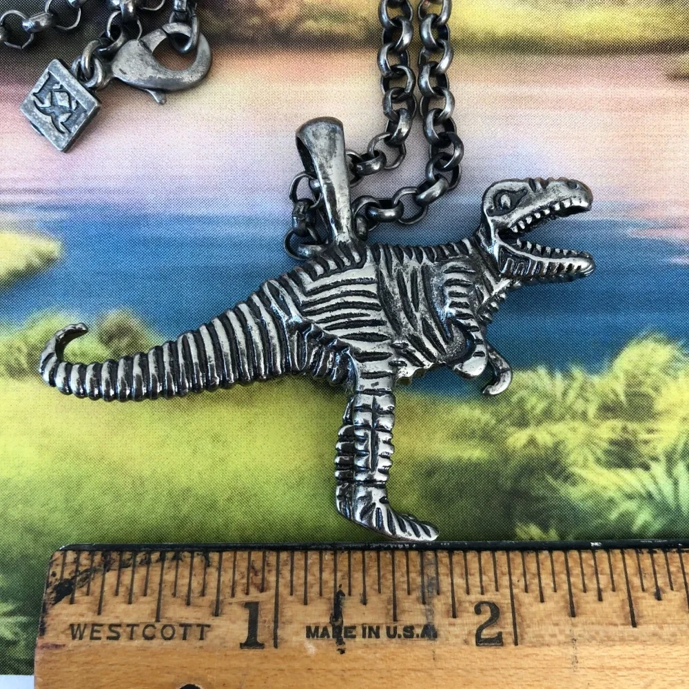 King Of The Jurassic Jungle T-Rex Necklace - Picture 3 of 3
